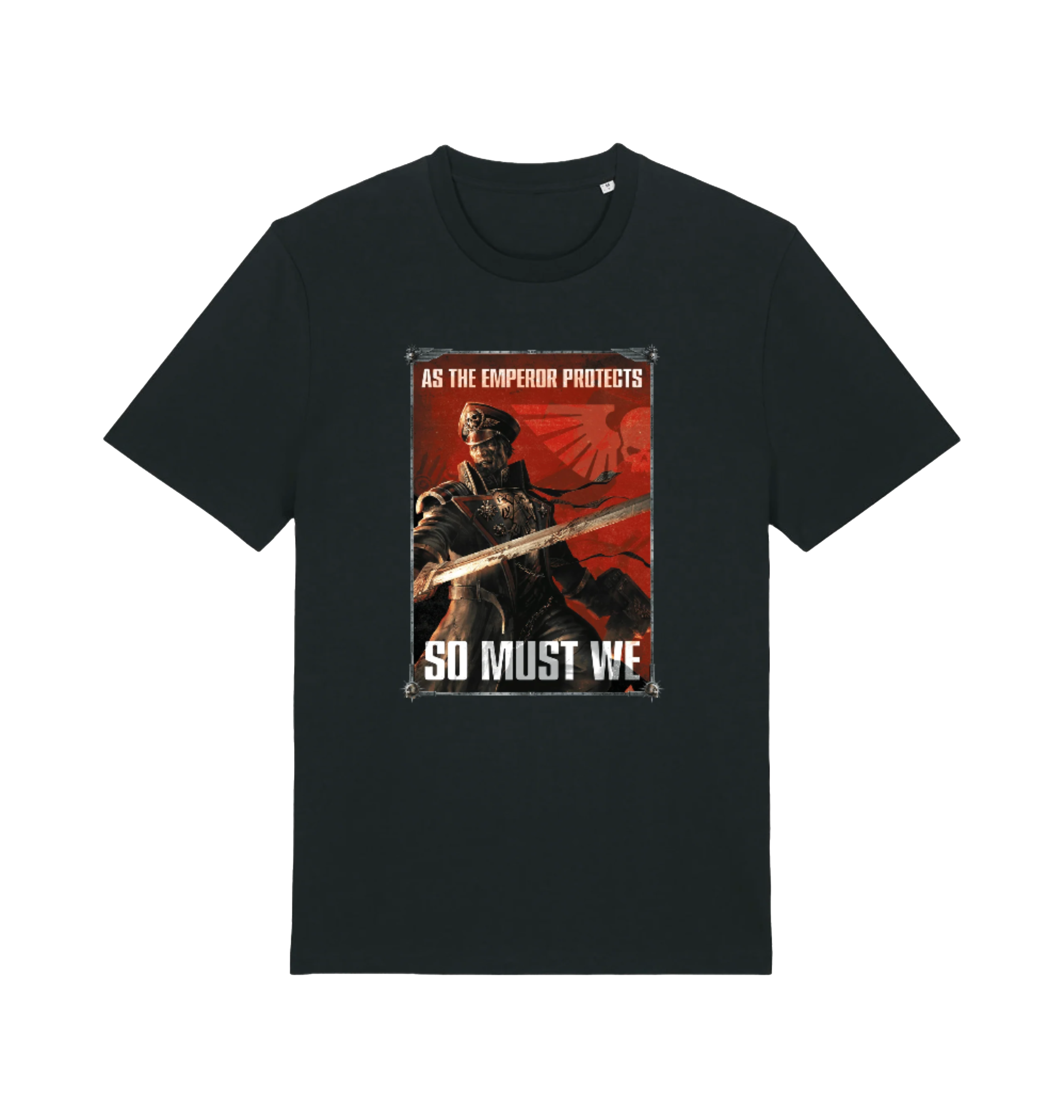 Black Premium Astra Militarum The Emperor Protects T Shirt